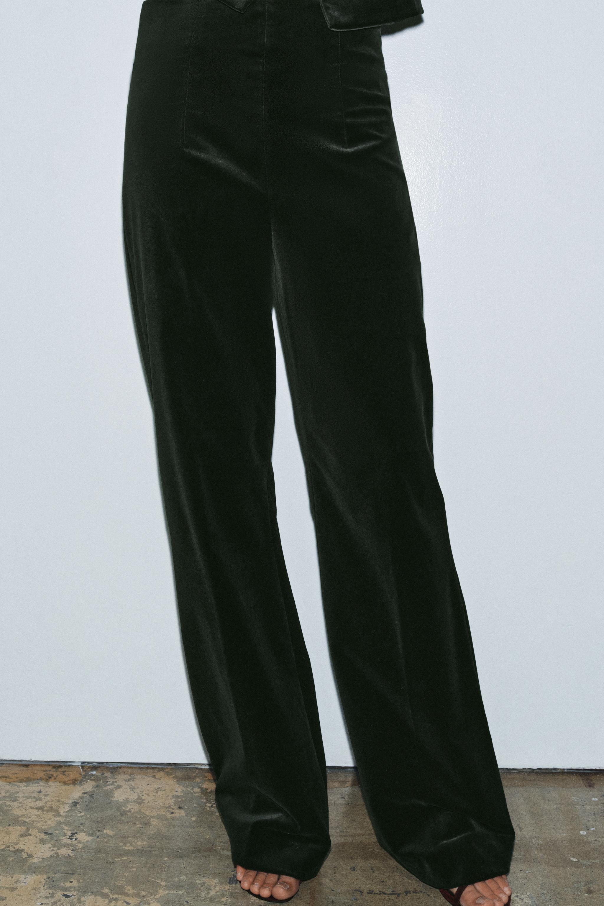 FLARE VELVET PANTS ZW COLLECTION